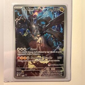 N’s Zekrom Pokémon Center Stamped Holo Promo Card
